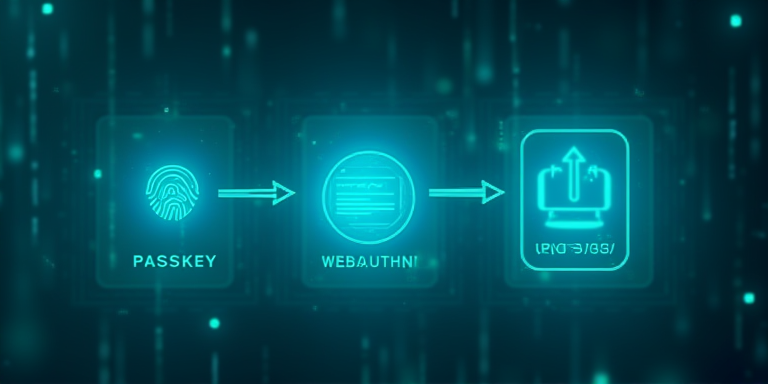 Passkey 与智能合约账户协同流程示意